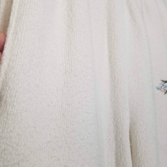 VTG 90s Walt Disney World Tour Terry Cloth Lounge Sweat Pants Size M Cream Parks - Picture 11 of 11